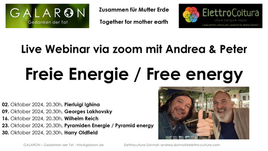 LIVE WEBINAR "FREIE ENERGIE" mit Andrea & Peter